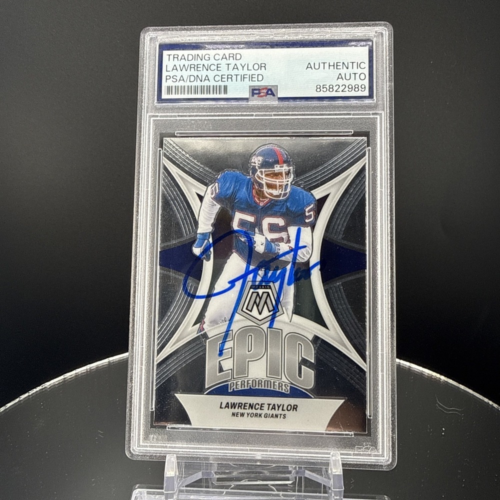 Lawrence Taylor PSA/DNA Certified Autographed Panini Mozaic NFL Card